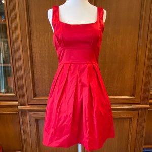 Red party dress